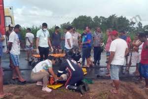 Motoqueiro é socorrido após colisão com veÃculo de passeio em Teotônio Vilela | Alagoasweb